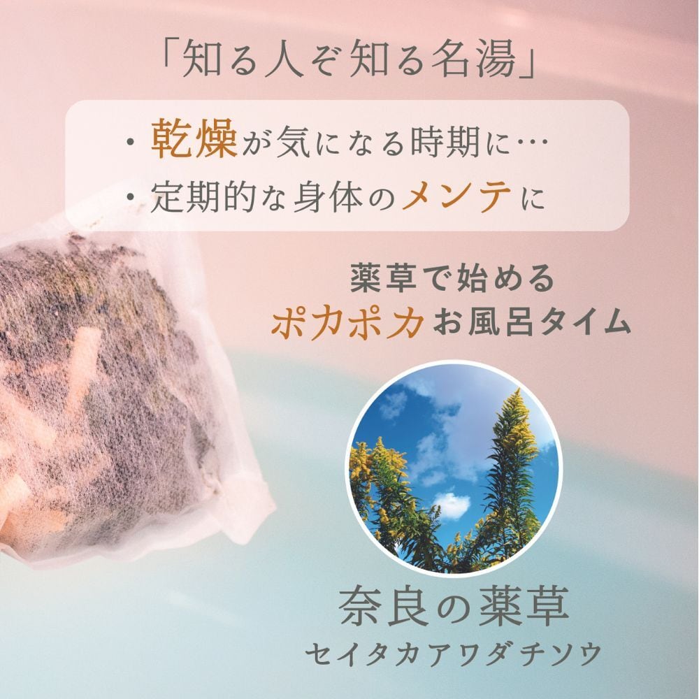 セイタカアワダチソウの天然入浴用ハーブ（8個） | 松田商店