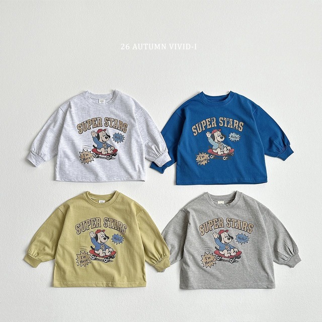 【ﾉﾍﾞﾙﾃｨ＆送料無料】Super Dog Single T-Shirt / vivid-i
