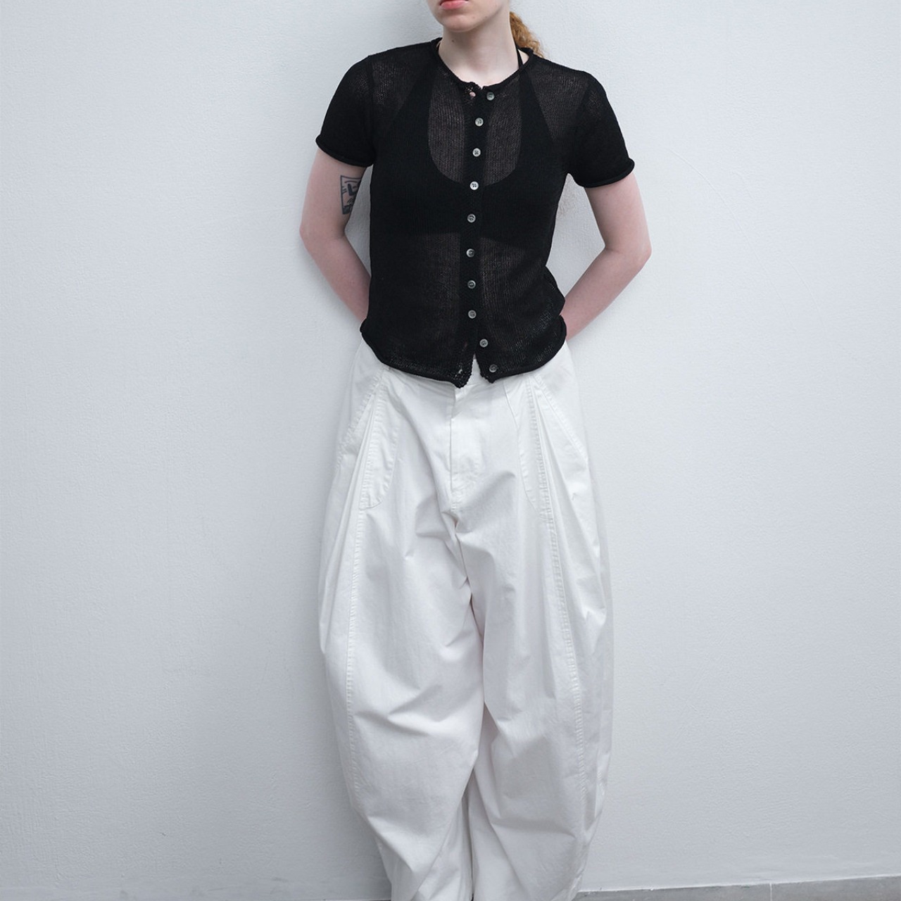 sheer cardiguan【4color】  T4474