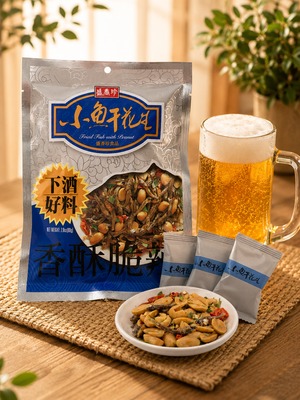 盛香珍　干し魚ピーナッツ（花生小魚乾）80g