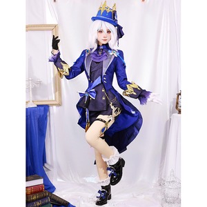 VIRIYA 原神 コスプレ ウィッグ付き フリーナB+ウィッグ付き フォカロルス  イベント コスチューム ステージ服 Furina cosplay 3002