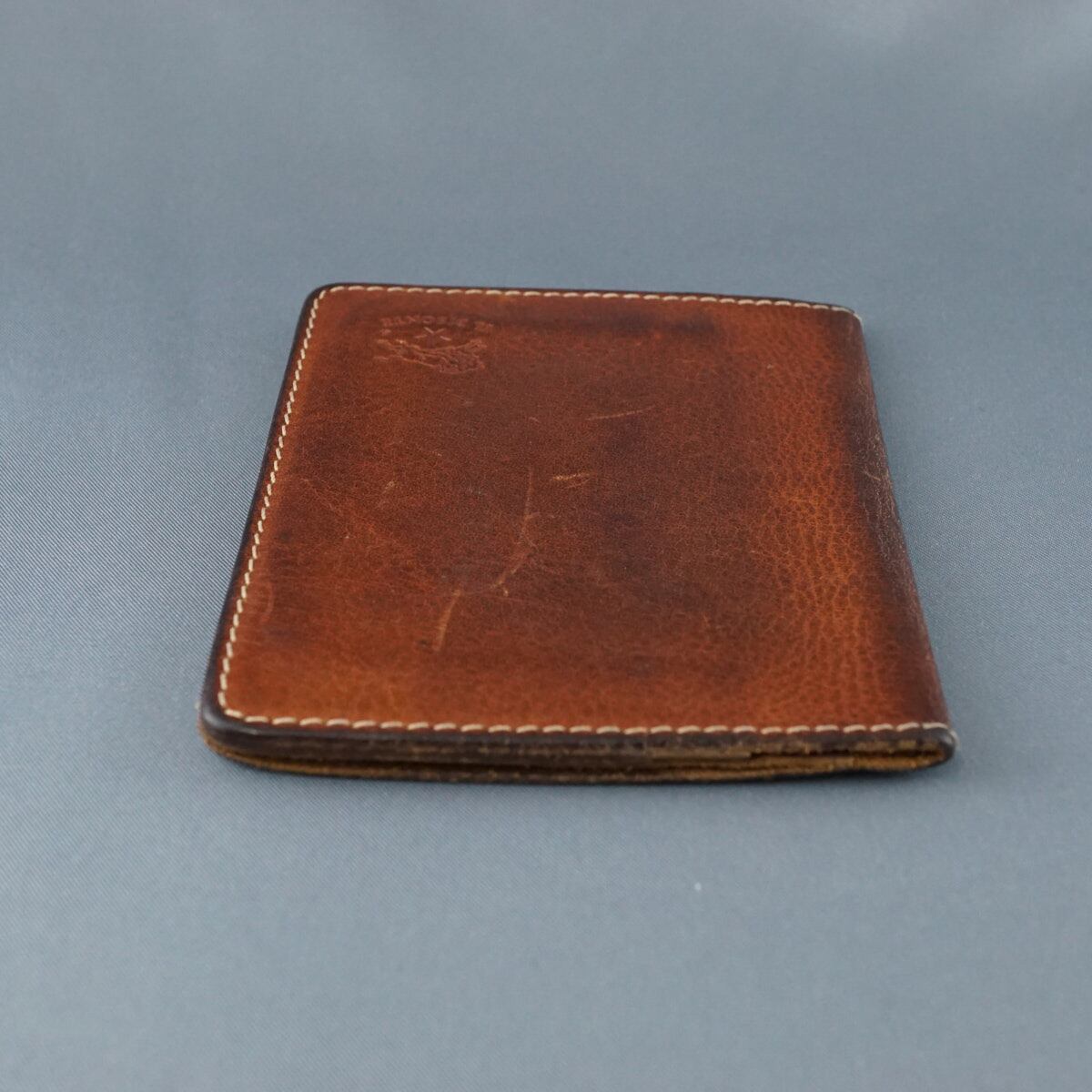 IL BISONTE イルビゾンテ 2つ折りパスケース USED品 カード入れ 定期
