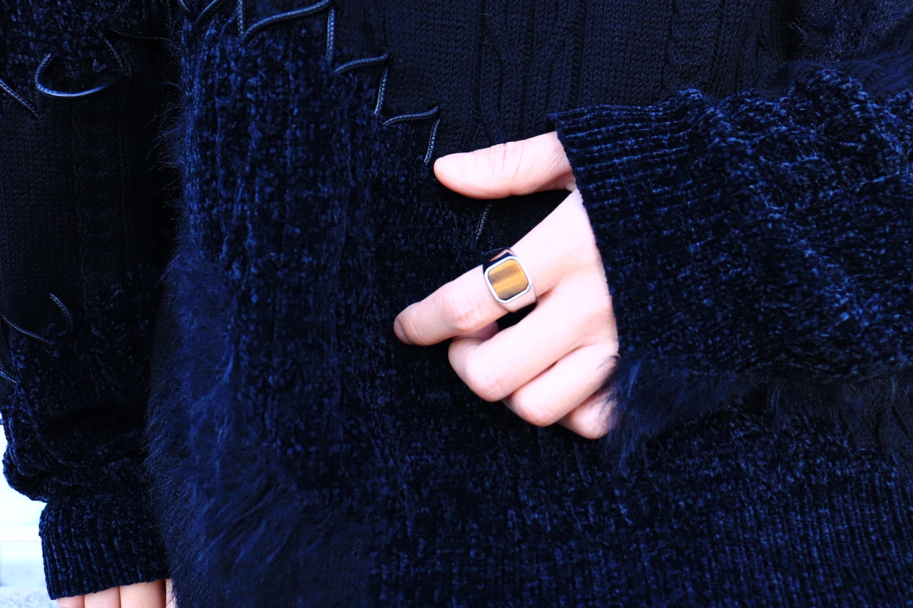 TigerEye Signet Ring 316L
