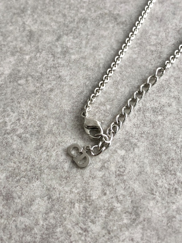 Christian Dior クリスチャン ディオール ネックレス シルバー ロゴ チャーム vintage ヴィンテージ オールド k3zu24