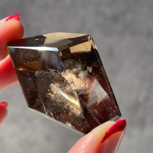 No.６【ブラジル・ミナスジェライス州アラスライ産（非加熱）スモーキーシトリン】フリーフォーム｜鉱物 天然石 パワーストーン