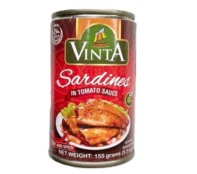 VINTA Sardine TOMATO SAUCE HOT AND SPICY 155g　【ビンタサーディン トマトソースホットアンドスパイシー】