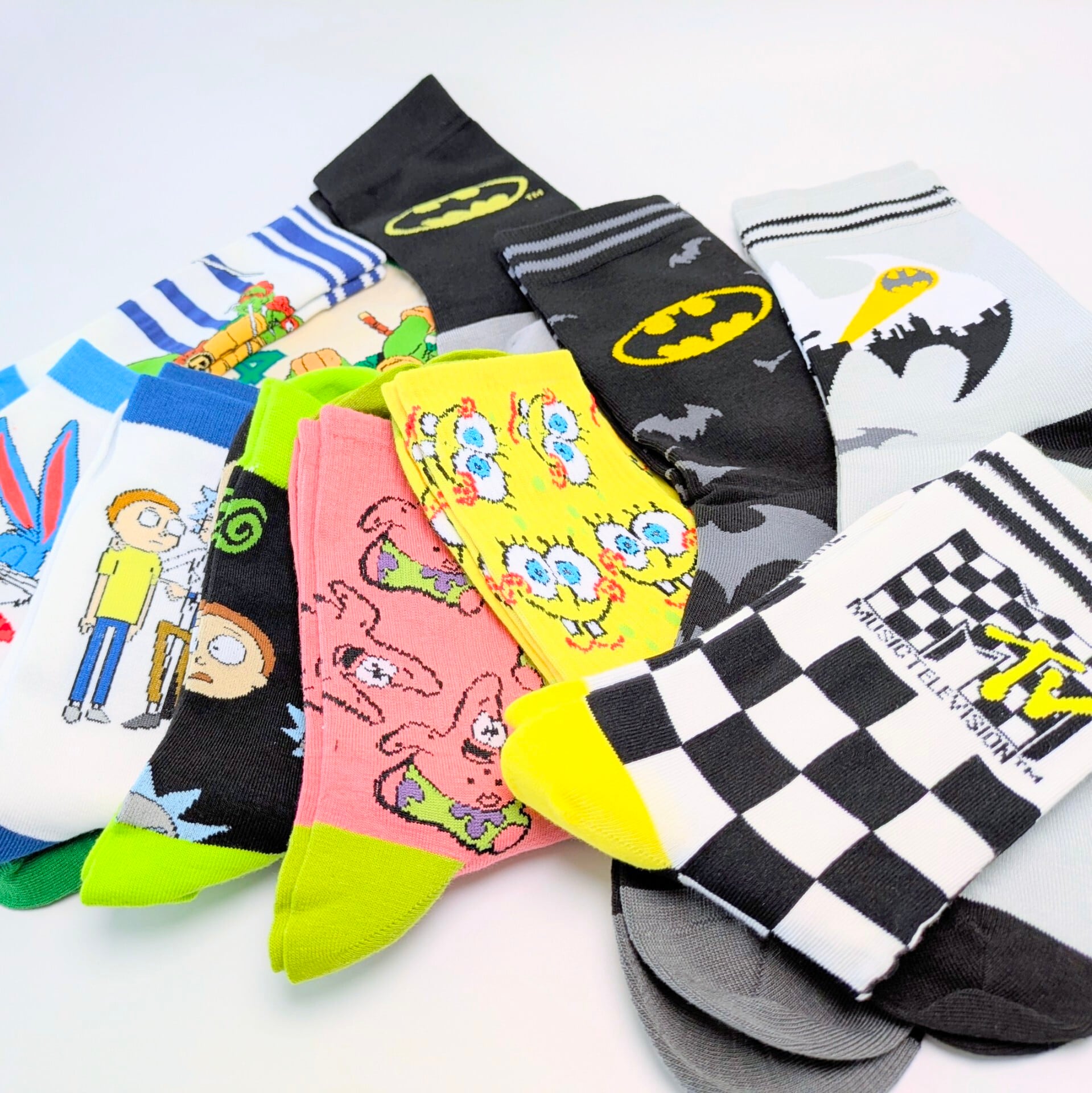 ♧【 crew socks / クルーソックス 】Teenage Mutant Ninja Turtles ( タートルズ ) / 靴下 / ソックス〚アメリカン雑貨 アメトイ〛