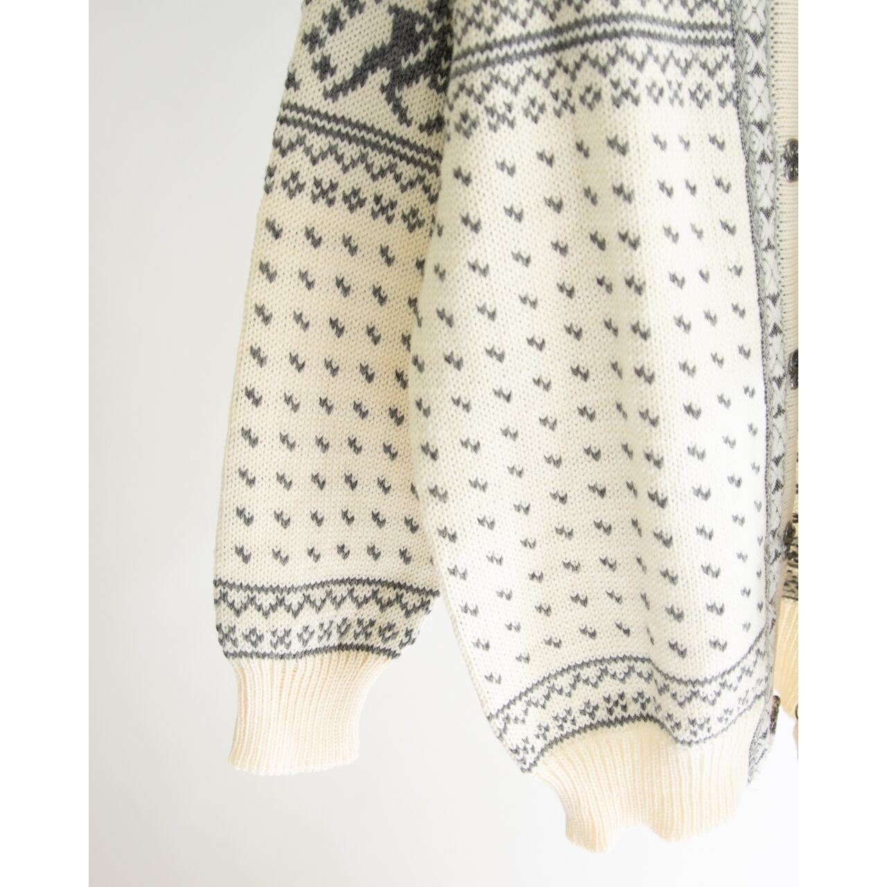 【DALE of NORWAY】80's Dead Stock 100% Wool Nordic Cardigan（ダーレオブノルウェー デッドストック ノルディックセーター チロリアン ニットカーディガン）