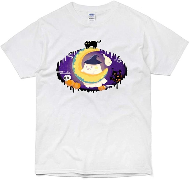 プリントTシャツ  ハロウィンおばけ  ホワイト