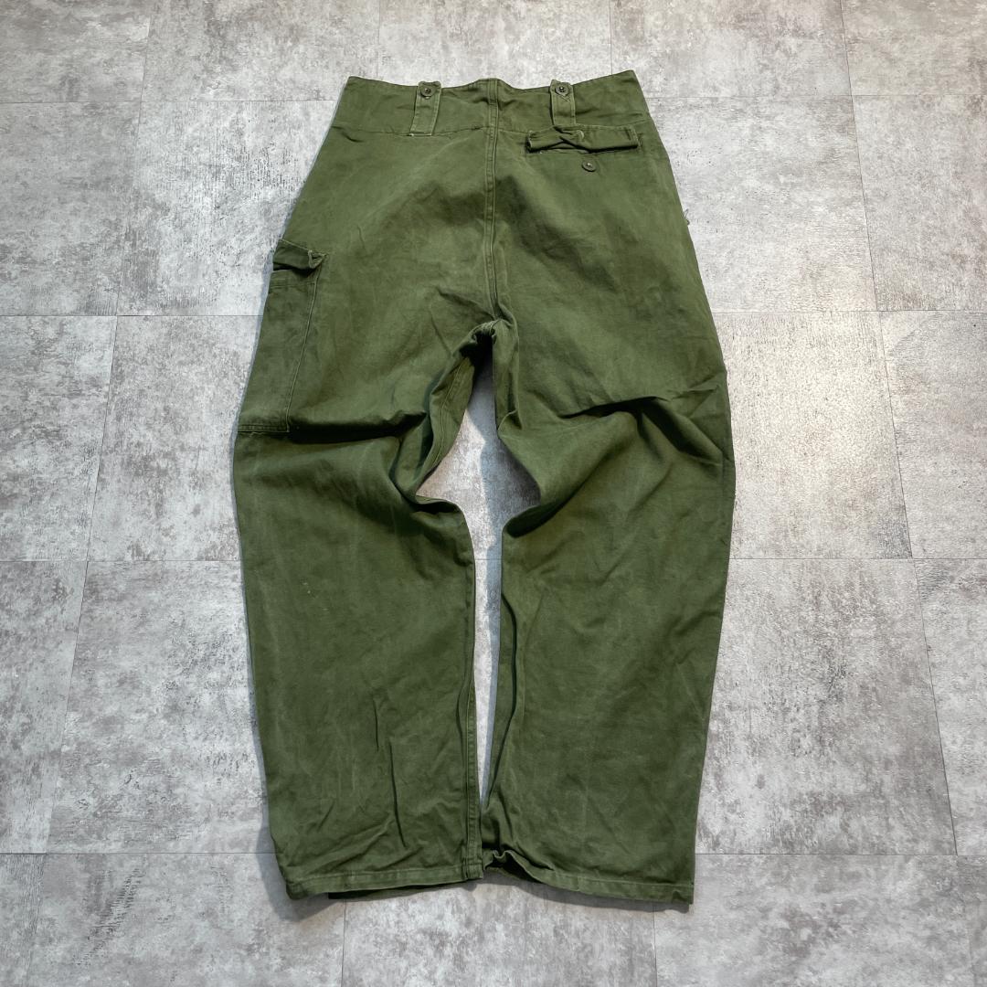 60s ベルギー軍 実物 M-64 フィールドパンツ 4D w30 | ib2