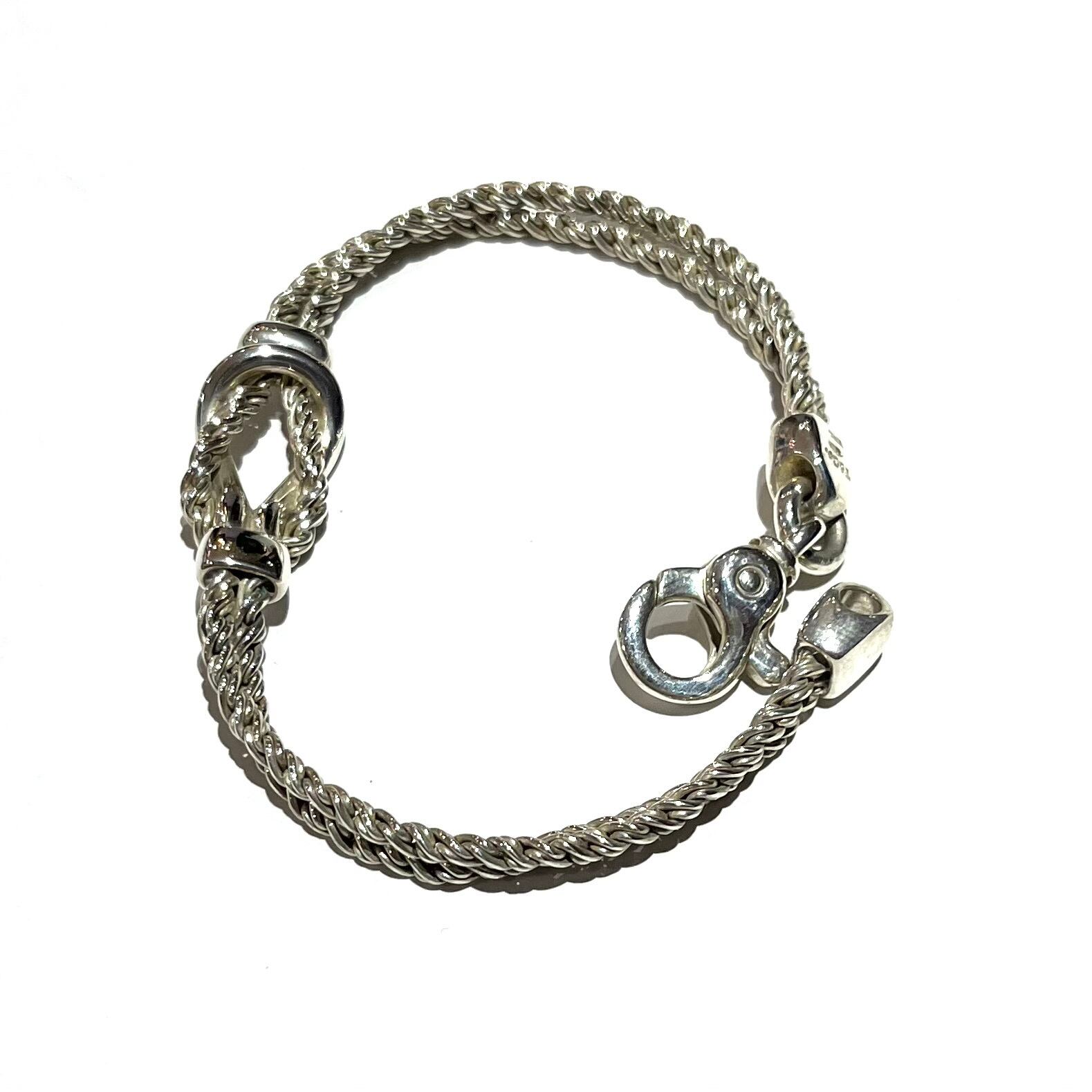 B*n様 MDM☆90'sヴィンテージ ノットブレスレット ☆シルバー925☆2 希少【TIFFANY&CO.】 2361 ティファニー アンドコーダブルロープ