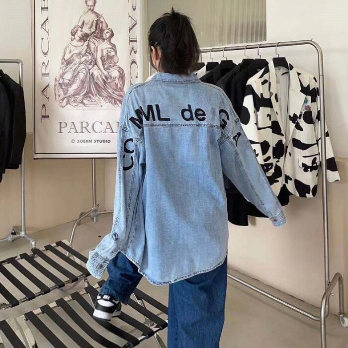 オータムルーズシャツ カジュアルスタイル 秋物 ケッペル79816585255