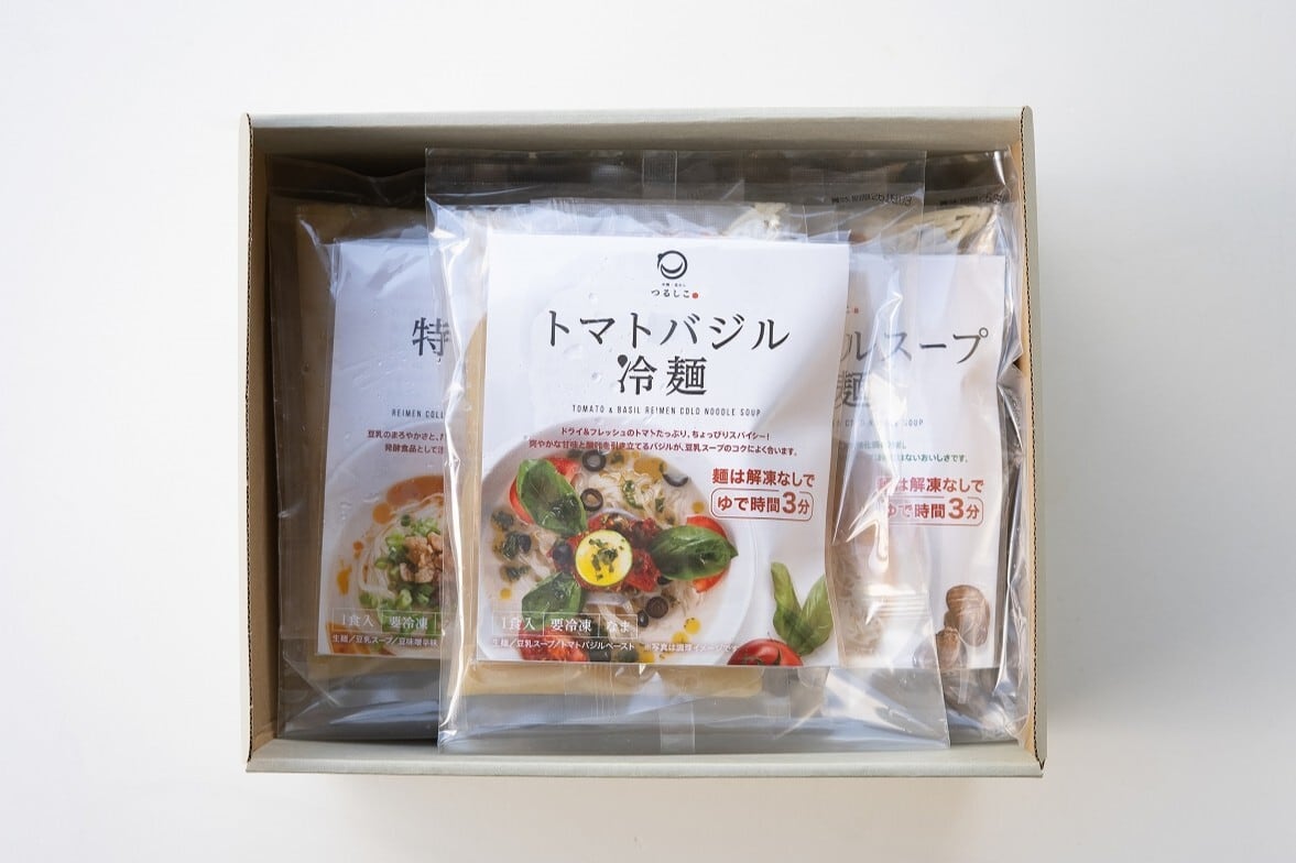 つるしこビーガン冷麺3種類セット各2食 計6食入