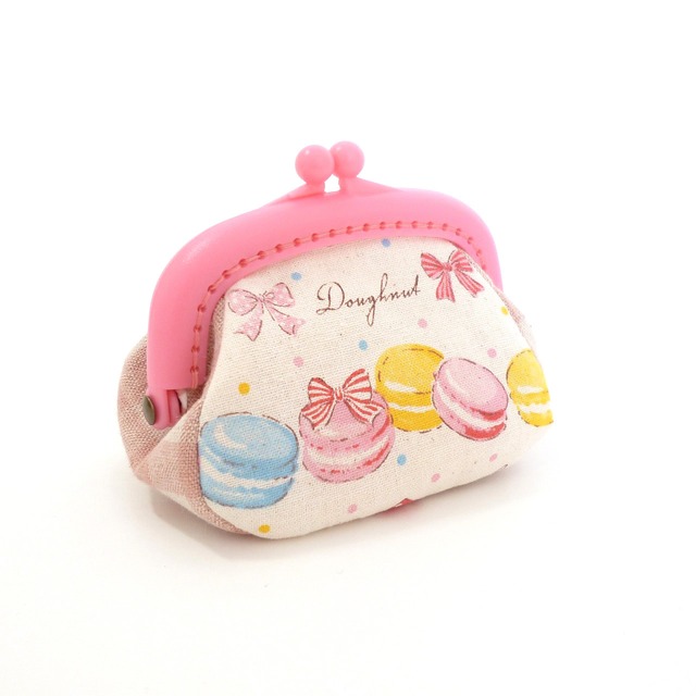 11/16追加★ プラフレーム がま口 小銭入れ スイーツ柄 ピンク コインケース G671 newitem