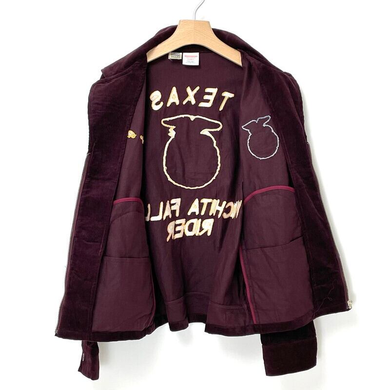 復刻】TEXAS WICHITA FALLS RIDER バーガンディー FFA コーデュロイ