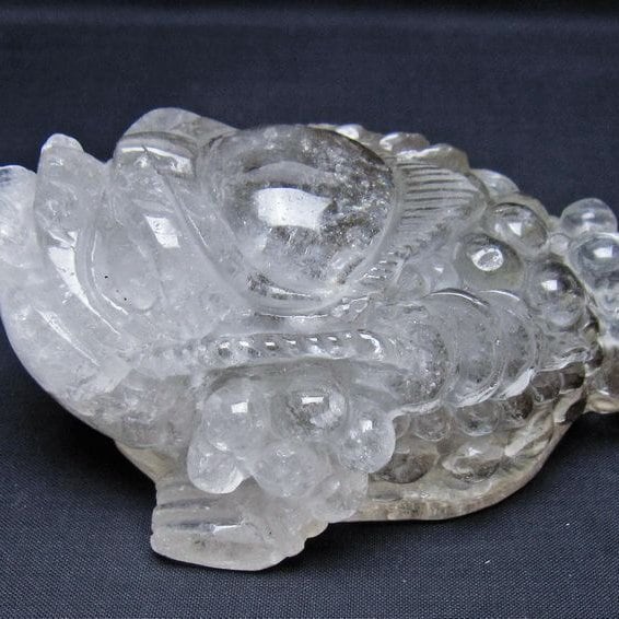 水晶 手彫り-卓上置物-キンセン-金蟾 一点物 154-79 | 天然石