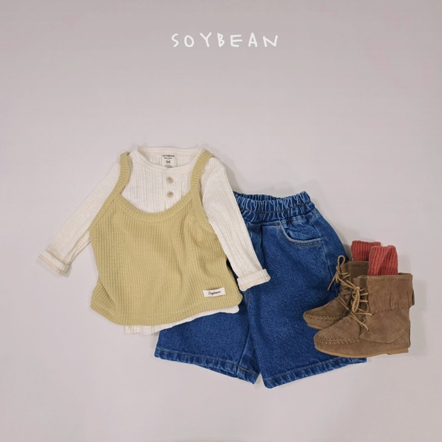 《送料無料》予約:バミューダデニム【soybean】