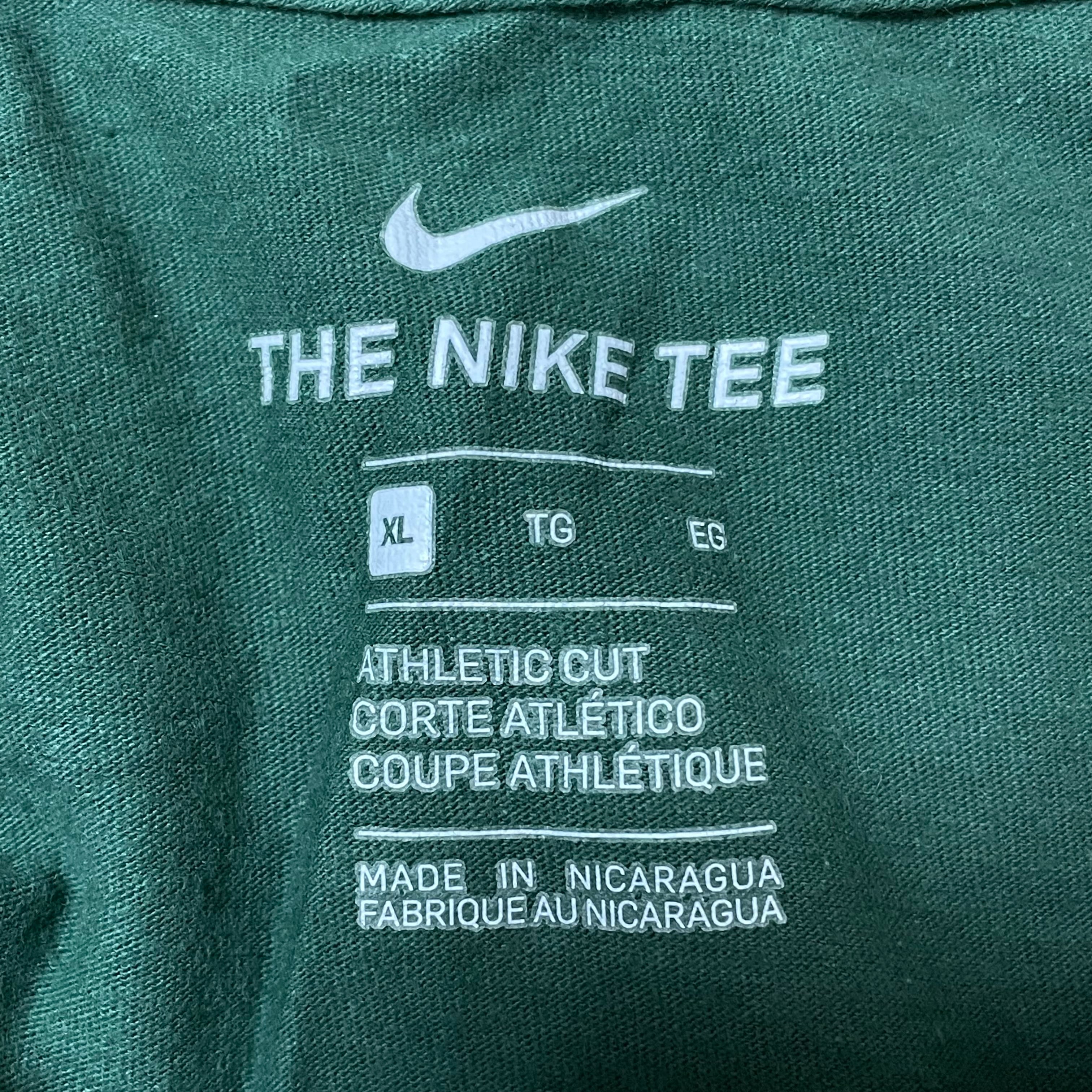 ナイキ NIKE グリーン 刺繍ロゴ スウッシュ スウェット XL