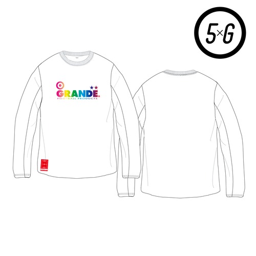 【CASA GRANDE限定】 GRANDE「5×G」 Long Sleeve Shirts "WHT"