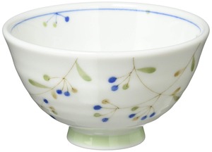 【新着特価】美濃焼 軽量 飯碗 お茶碗 約11cm 電子レンジ 食洗機対応 木の実 青 133-61211