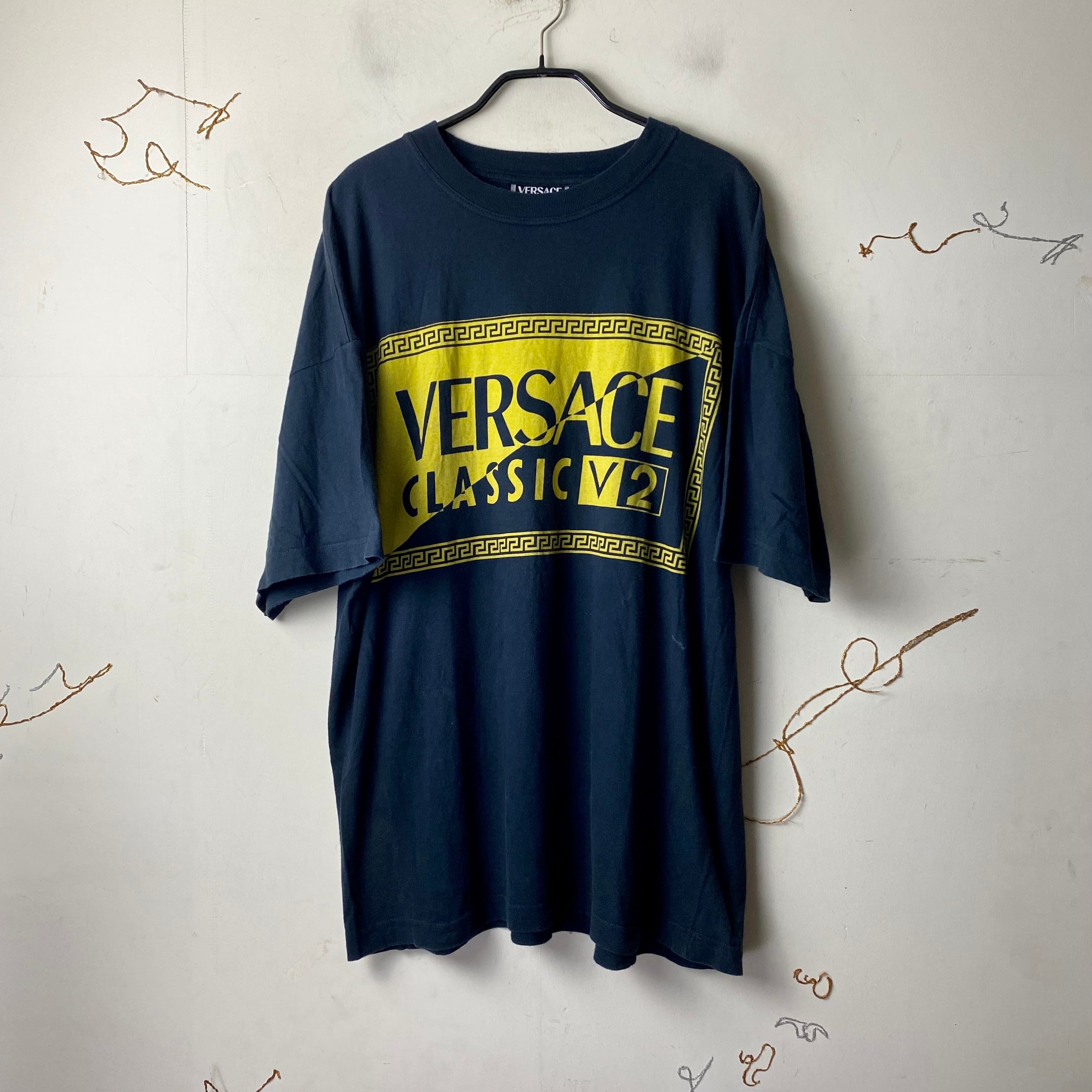 vintage VERSACE CLASSIC V2 logo print cut and sewn | NOIR ONLINE