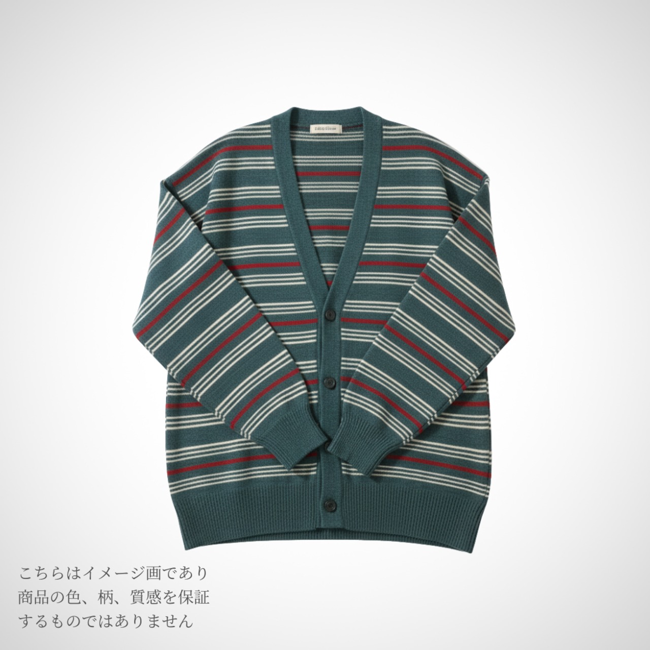 綿100スペックボーダー天竺ニット生地-1m-curl tricot　KX/6795