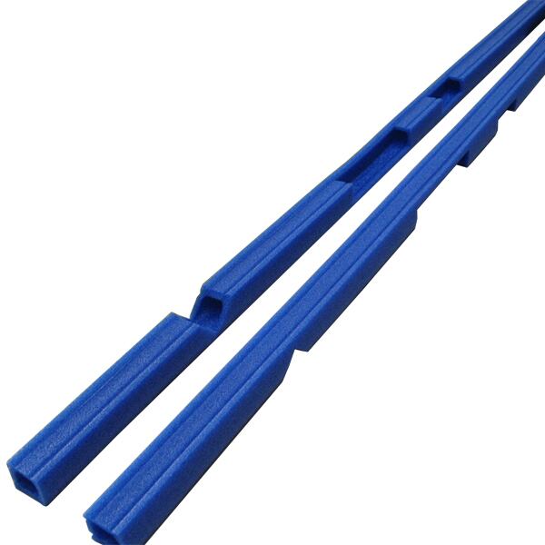 看板枠保護カバー 美人看 ブルー 押さえクリップ付 長さ1700mm 80本セット ndk