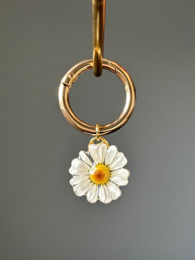 keychain 「marguerite white」【1点限定】