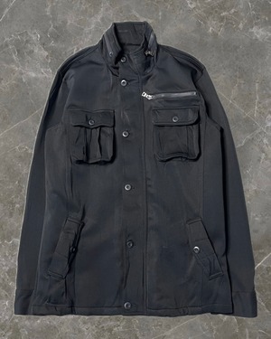 "in the attic" stand coller zip jacket