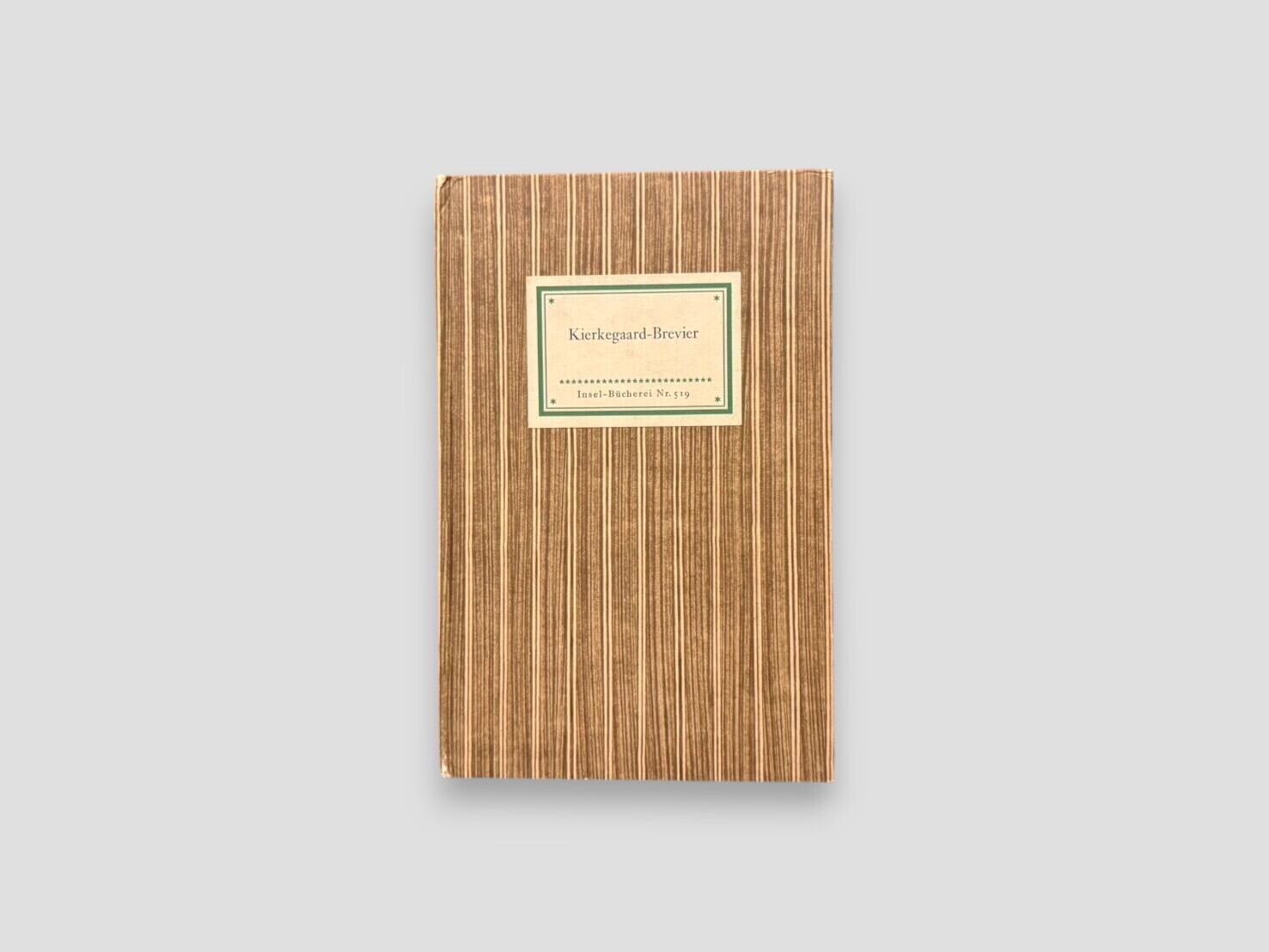 【SIB034】【Insel-Bücherei Nr. 2519】Kierkegaard-Brevier(1955) /Søren Kierkegaard