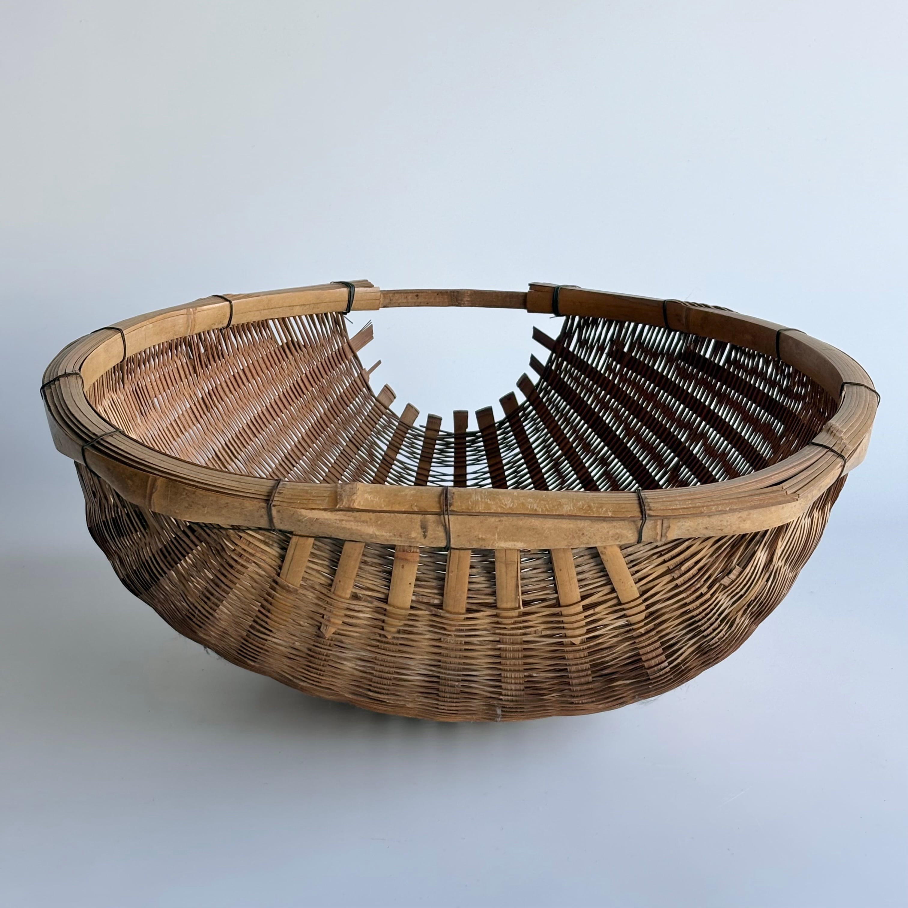 古道具 日本 / 竹製片口ざる | 星霜 -古道具と手しごと品-