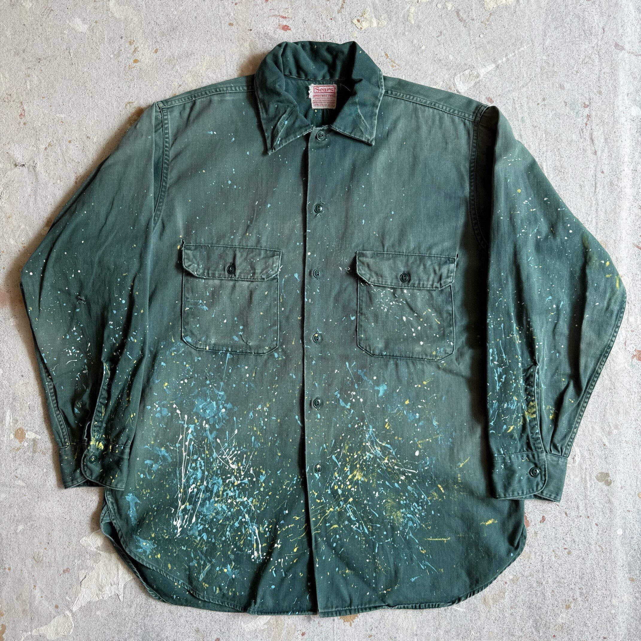 1960s SEARS Work Shirts L位 Z179