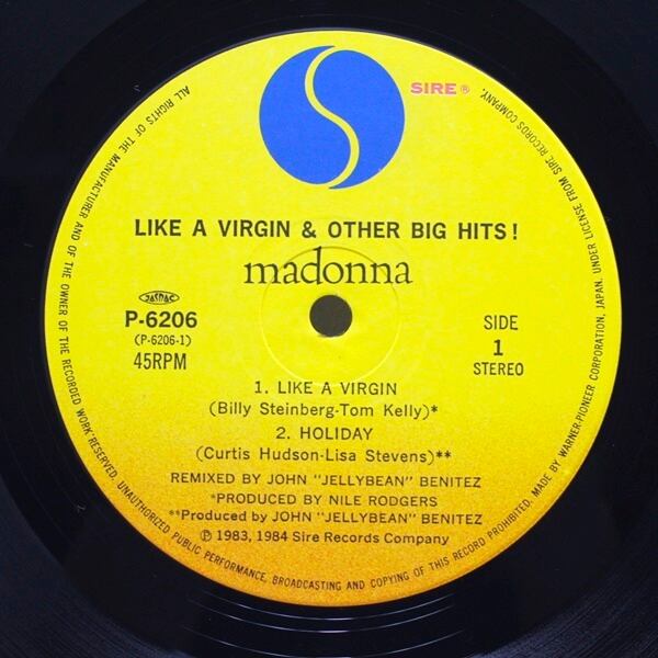 Madonna / Like A Virgin & Other Big Hits! [P-6206] - 画像3