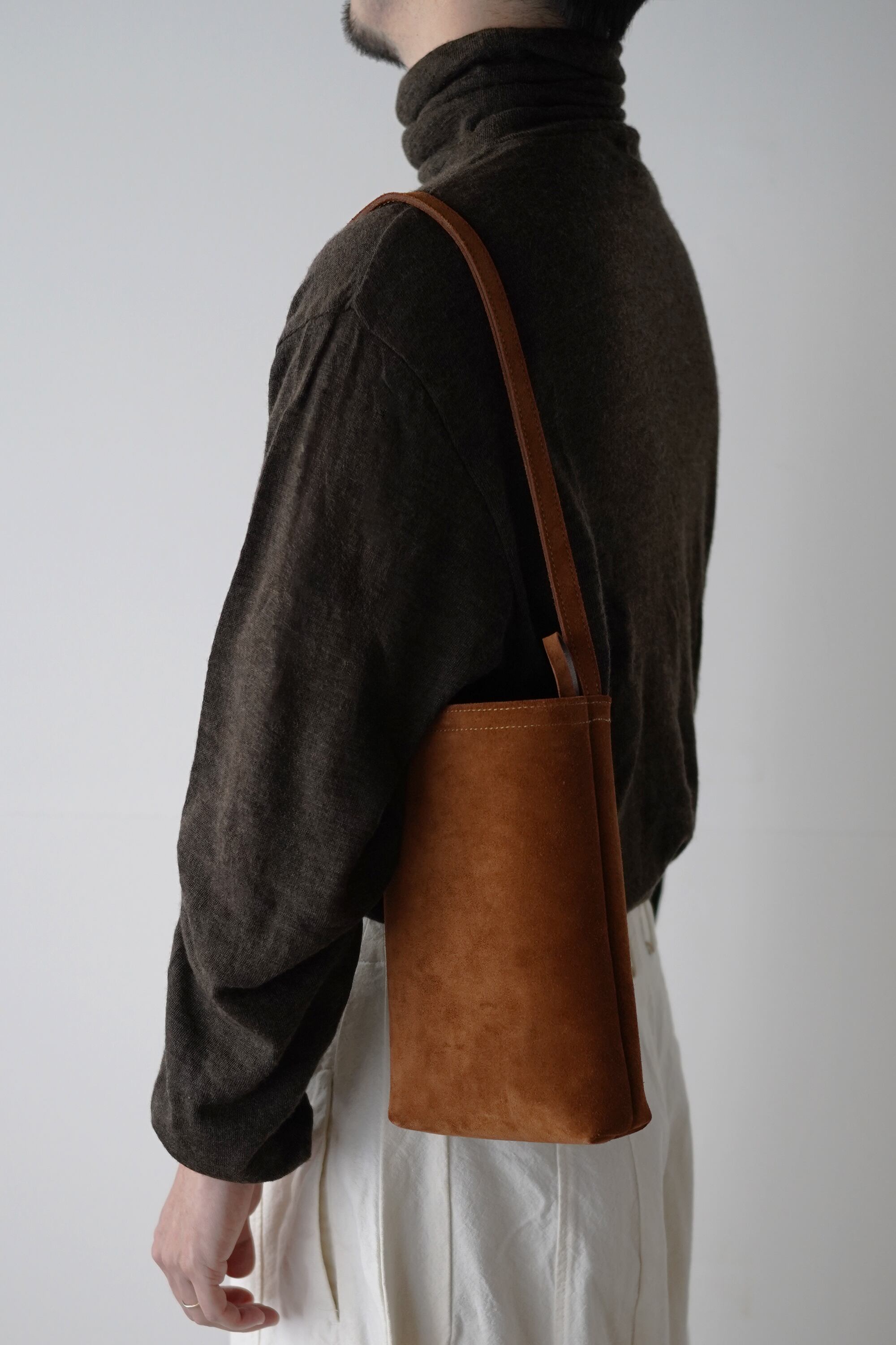 受注生産 [ MOLVAR ] SUEDE MINI TOTE BAG / BAMBI / 牛スエード
