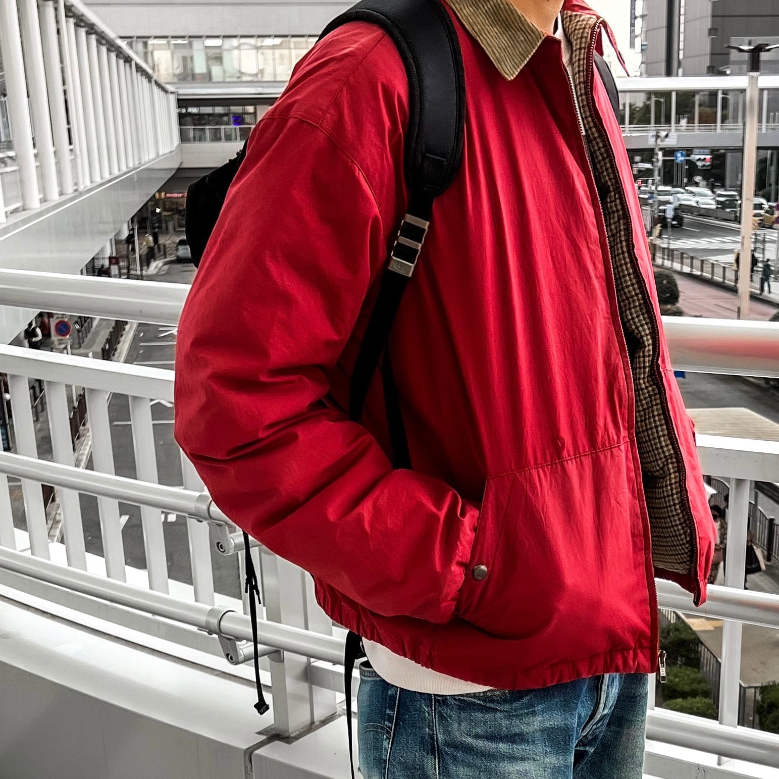 90s ［polo sportsman］Down jacket red ポロスポーツマン ダウン