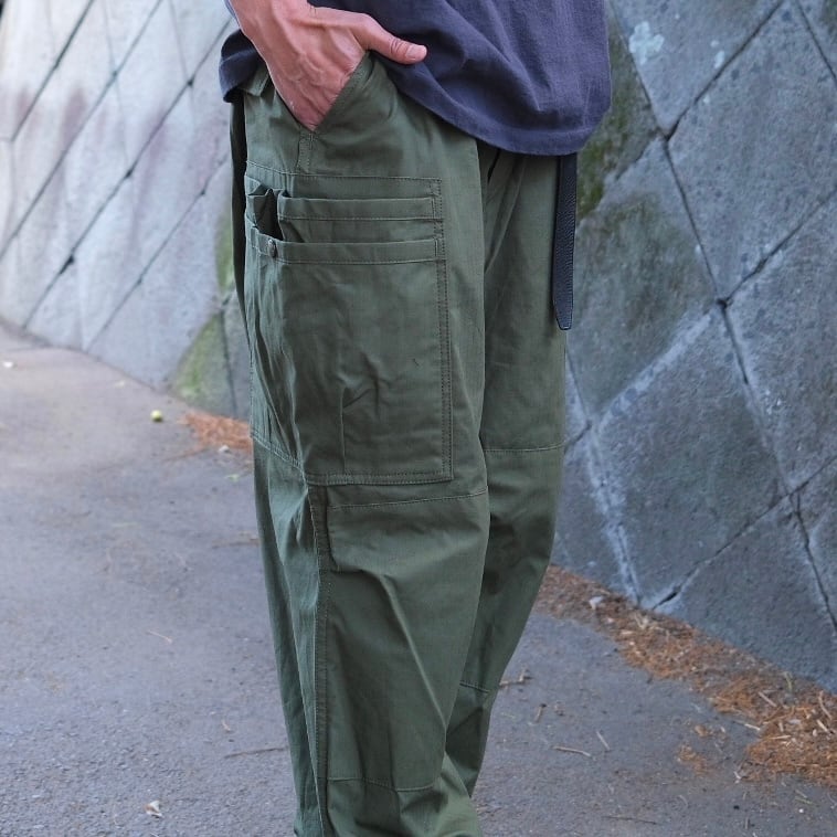 SASSAFRAS(ササフラス) Overgrown Pants 4/5-Olive-(SF-262339) | Signs