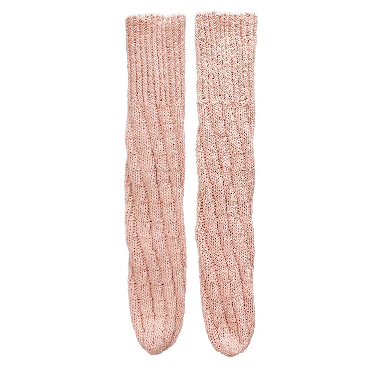 amine シルク＆コットンのねじり編み靴下 | lightfields8