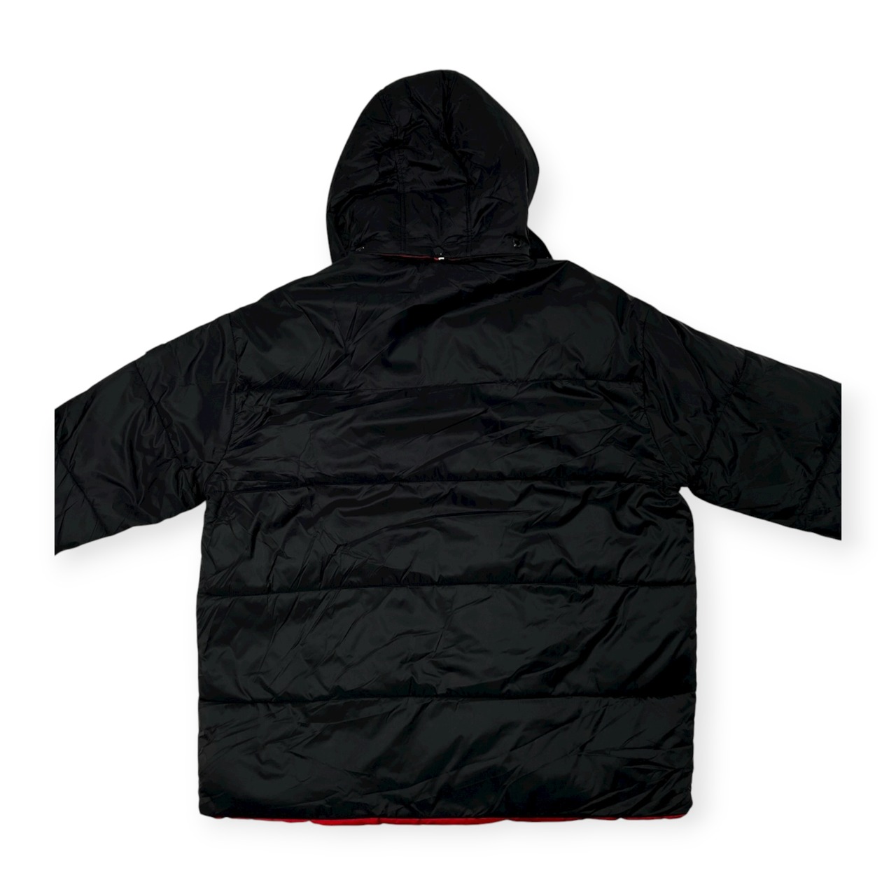 TOMMY HILFIGER トミーヒルフィガー リバーシブル プリマロフト 中綿 ジャケット サイズ L /ブラック×レッド/フード付き