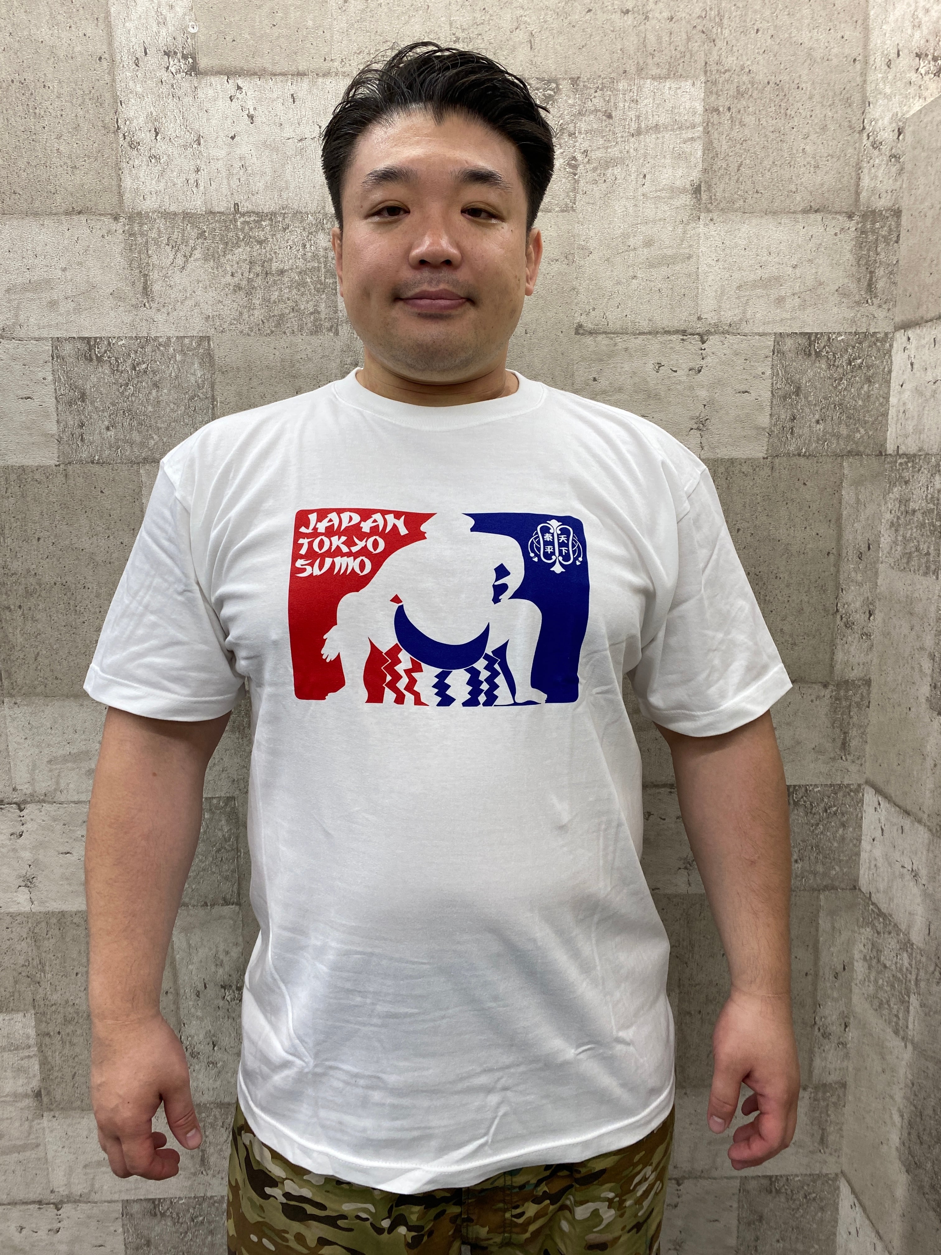 JAPAN TOKYO SUMO T-Shirt＜White＞相撲・力士Tシャツ【大きいサイズ ...