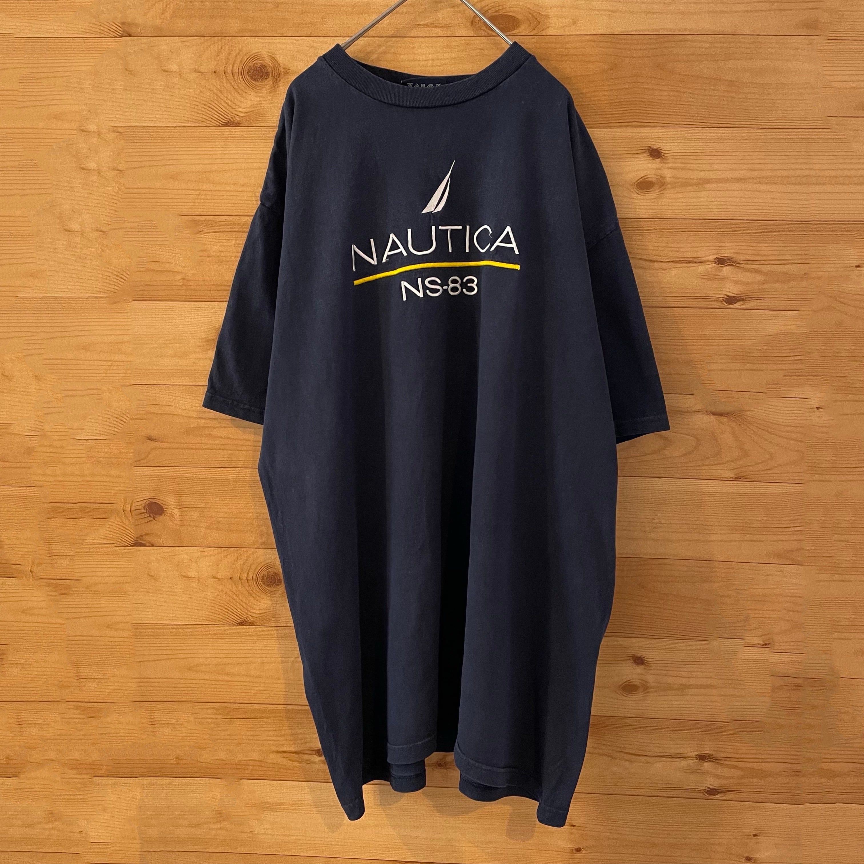 NAUTICA】刺繍ロゴ 半袖 Tシャツ ノーティカ XL ビッグサイズ オーバー ...