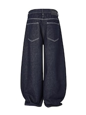 Balloon Silhouette Denim Pants