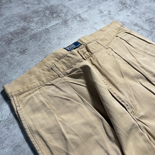 90-00s Ralph Lauren ドミニカ共和国38/32 ベージュチノ 詳細写真5