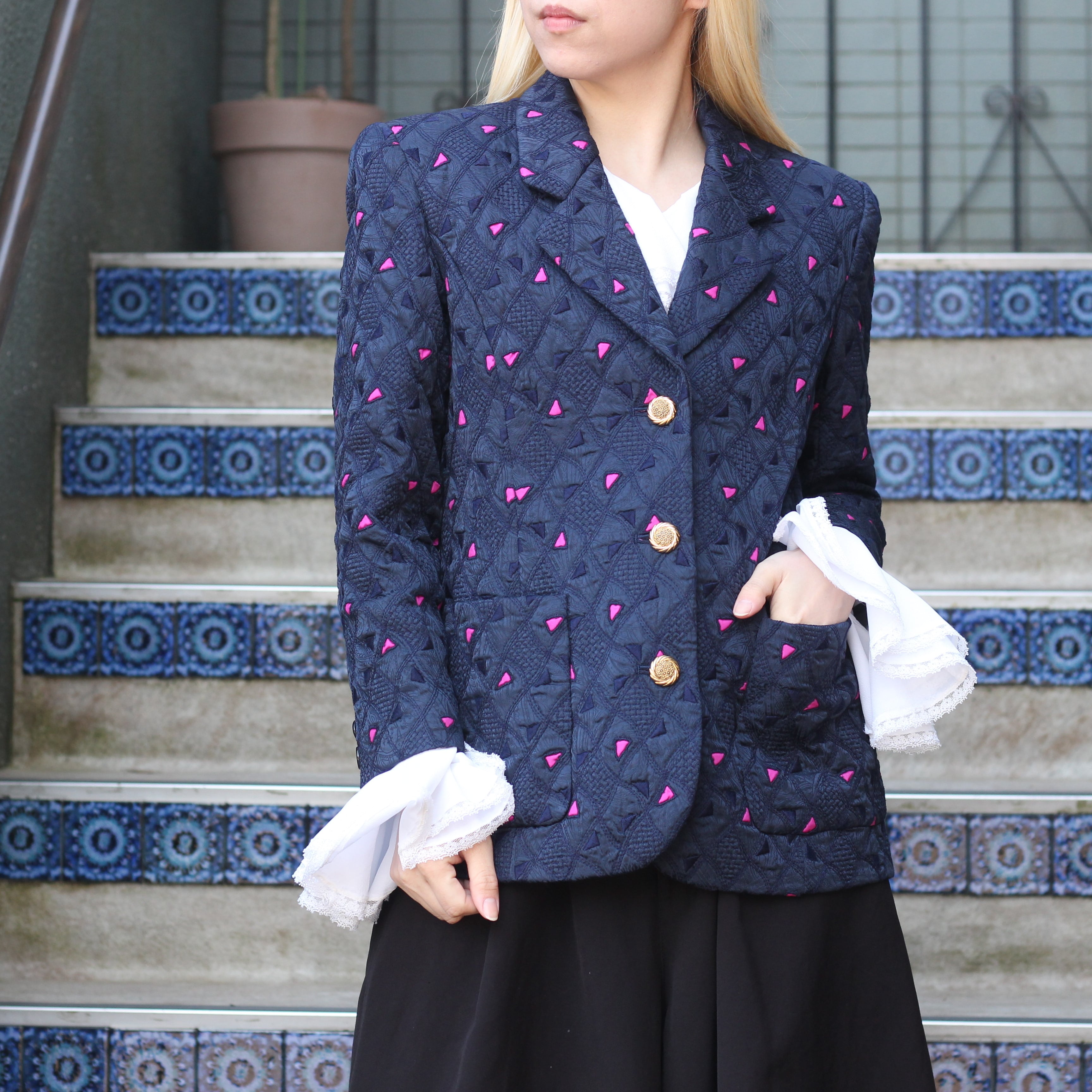 vintage design tailored jacket - テーラードジャケット