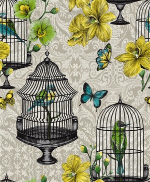 【特急取り寄せ】レース花鳥かごyellow FL220801MT