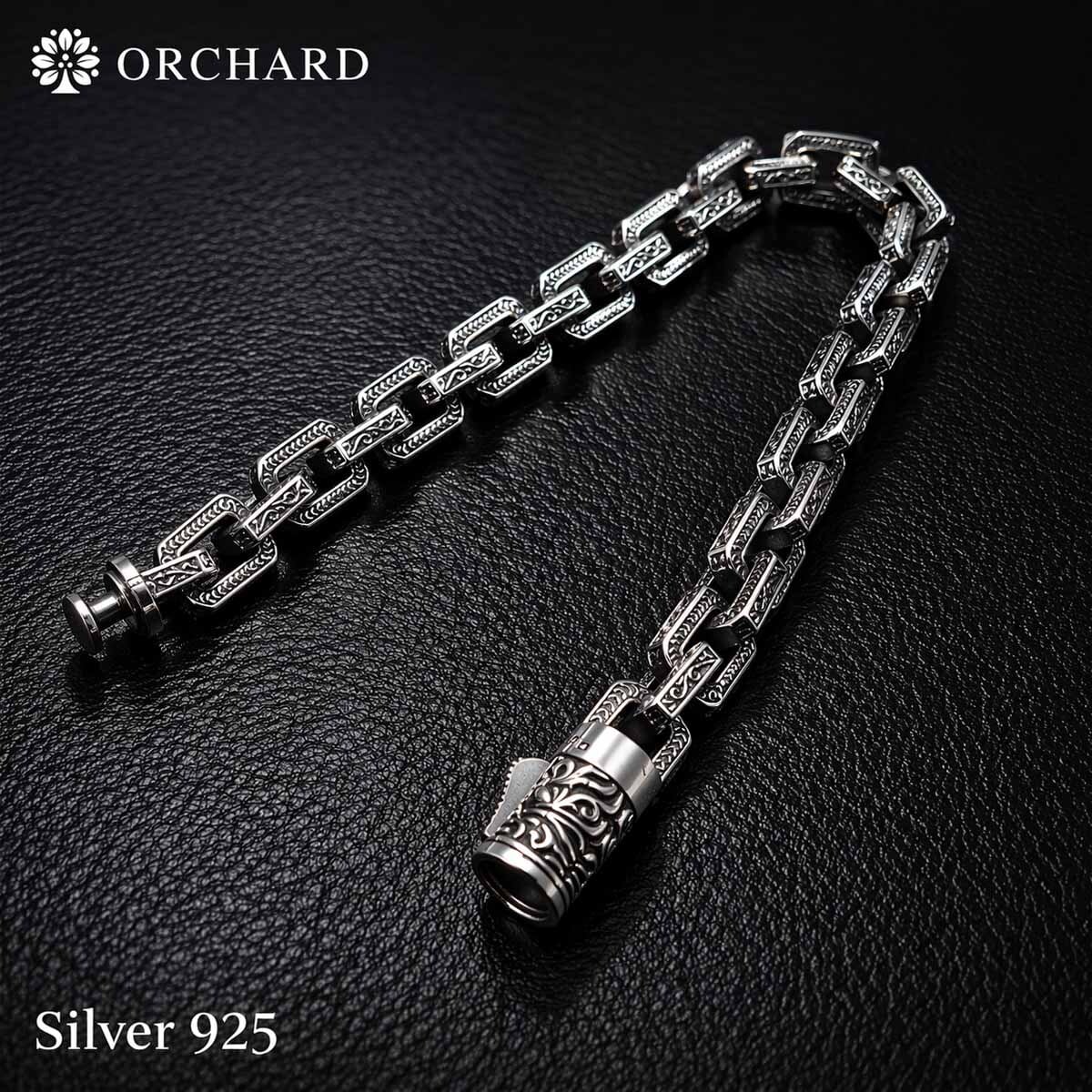 60cm 幅8mm シルバー925 ネックレス マイアミキューバン チェーン 喜平
