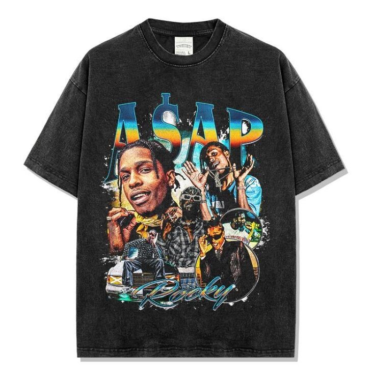 エイサップロッキー ASAP ROCKY ラッパーT Tシャツ カットソー 半袖 L