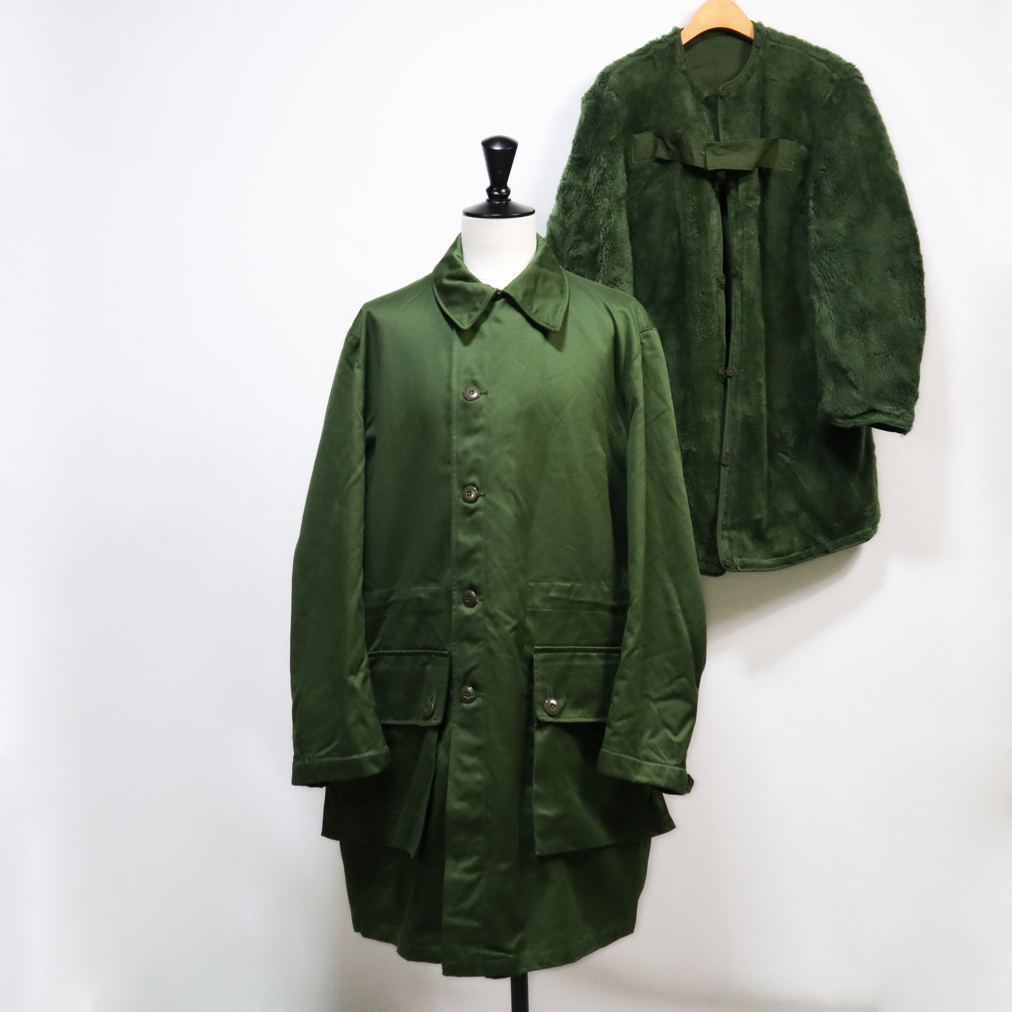 DEADSTOCK】M-59 FIELD COAT WITH LINER C48 スウェーデン軍 M59