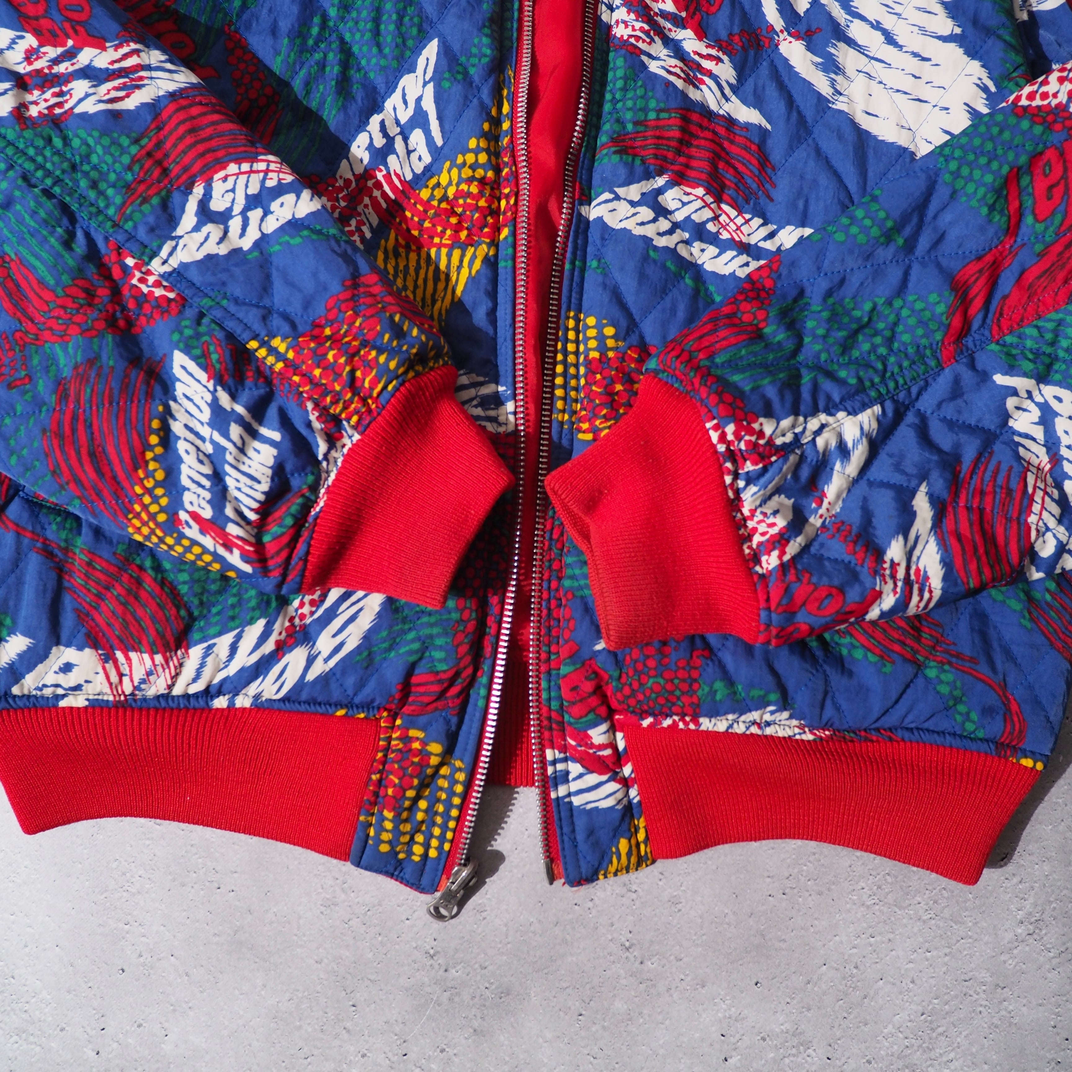 1990s ” Benetton Formula 1 ” 2way Reversible vintage loose MA_1 flight jacket