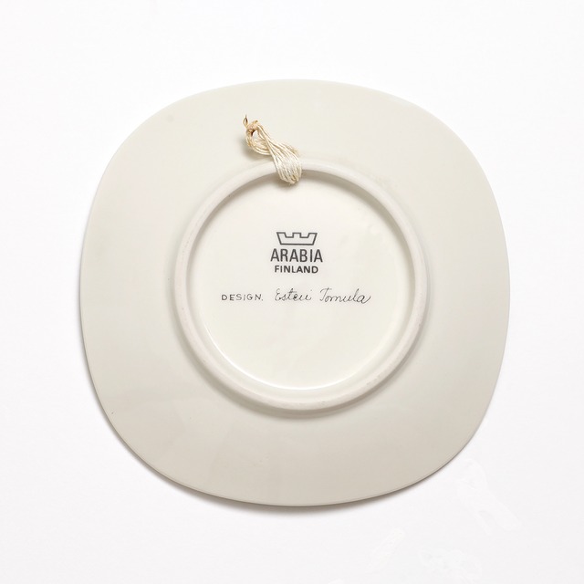 ARABIA アラビア Esteri Tomula エステリ・トムラ Botanica ボタニカ コケモモの小さな陶板 北欧ヴィンテージ