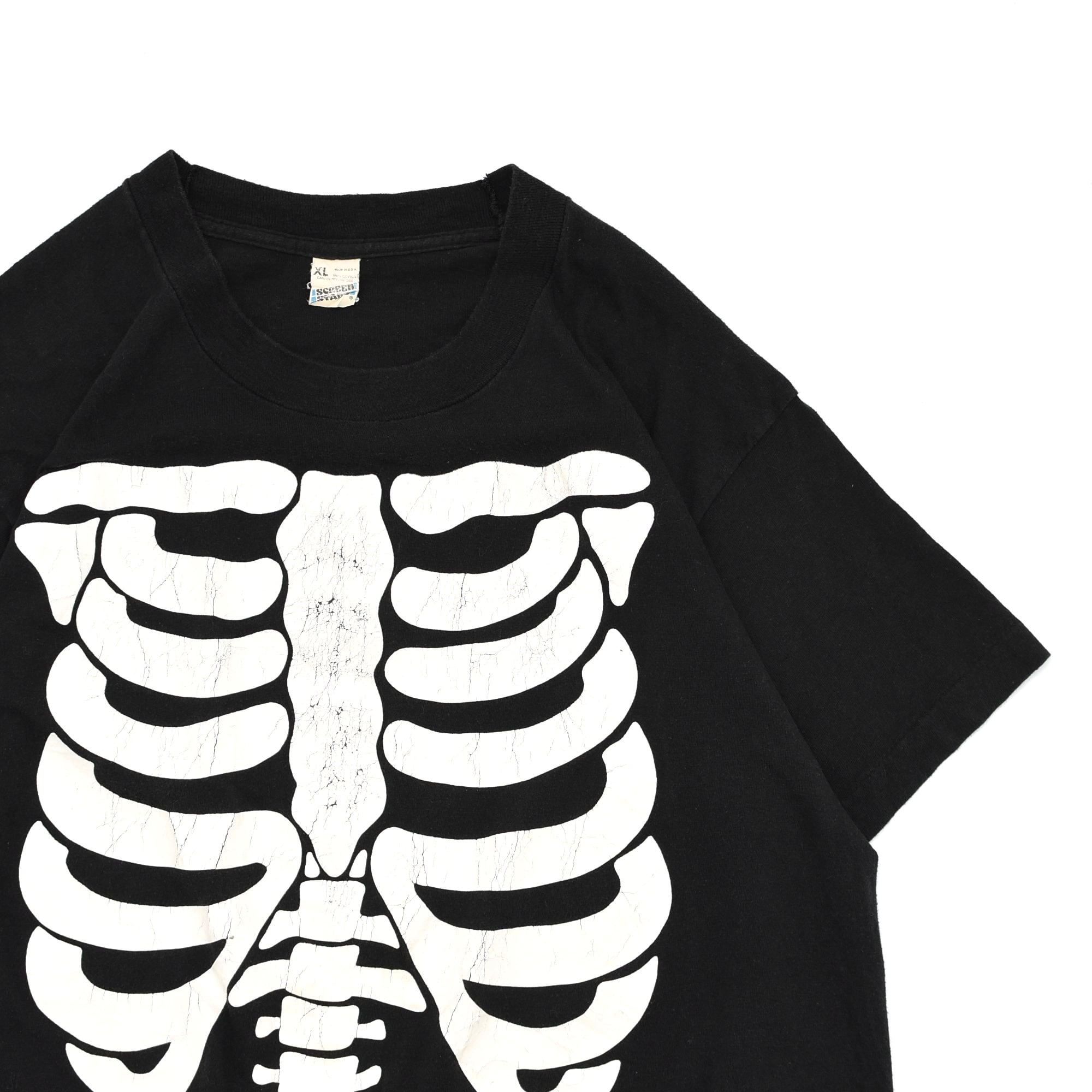 70〜80's SCREEN STARS bone print T shirt | 古着屋 grin days memory